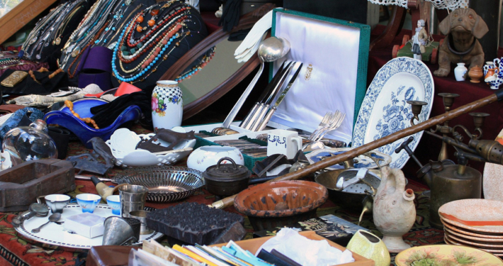 Ein Flohmarktstand
