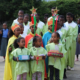 Eine äthiopische Sternsingergruppe