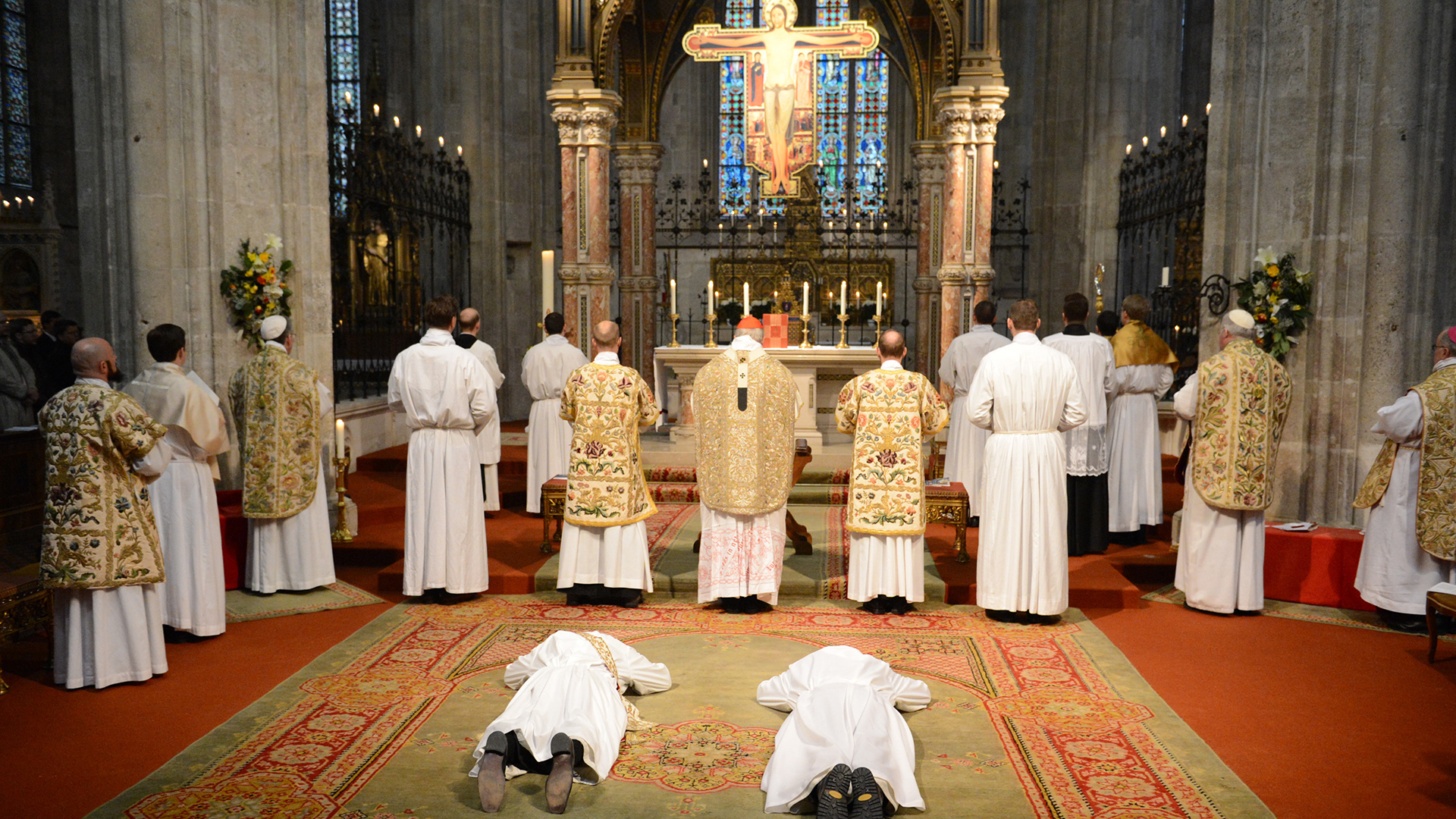 Eine Priesterweihe in Österreich