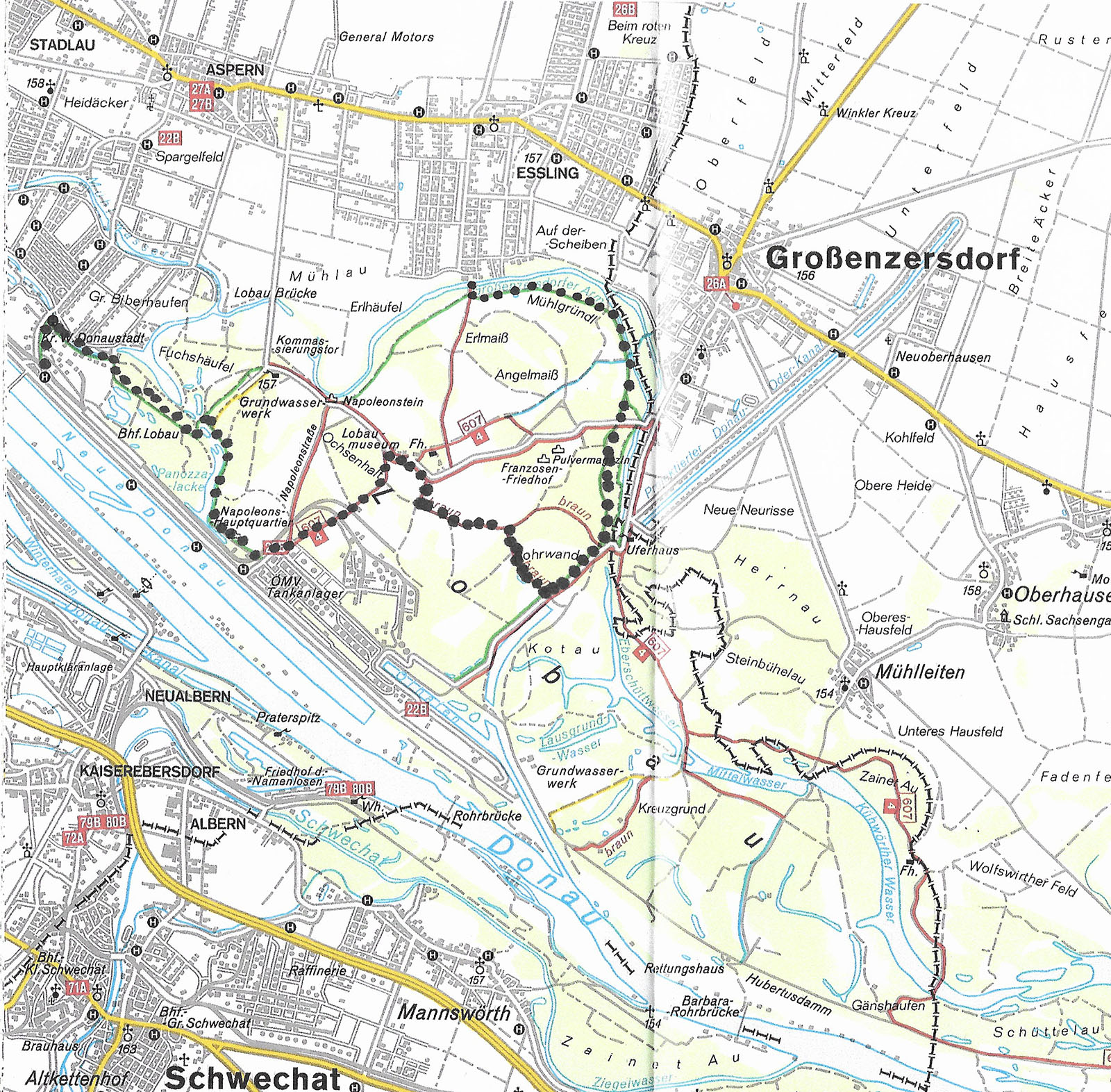 Karte der 2. Wanderung 2023