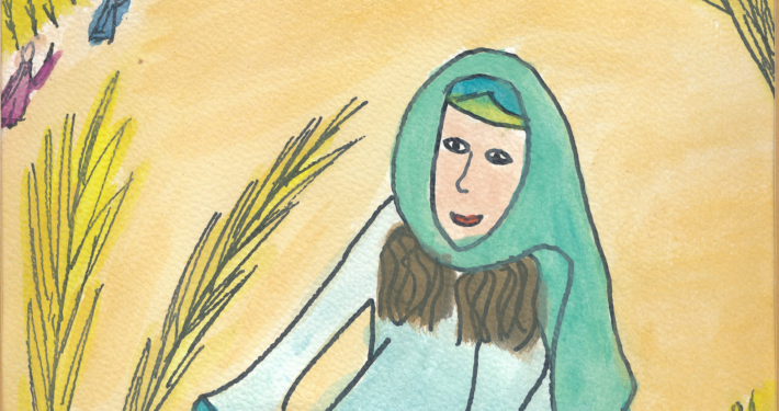 Eine Kinderzeichnung von Ruth