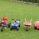 Kindertraktor, Laufrad, Dreirad, Bobby Cars, Kinderscheibtruhe und Buggy