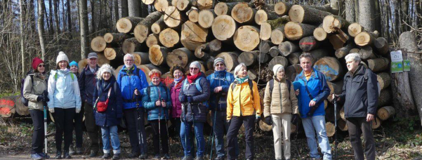 Die Wandergruppe der ersten Wanderung 2024