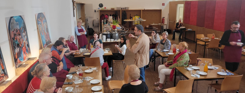 Das Team der Wärmestube Rudolfsheim bei der Vorbesprechung