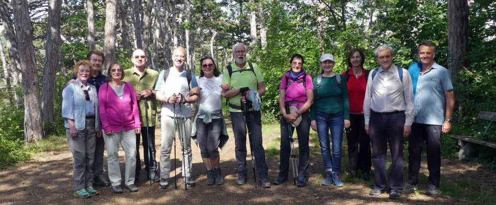 Die Wandergruppe der 3. Wanderung 2024