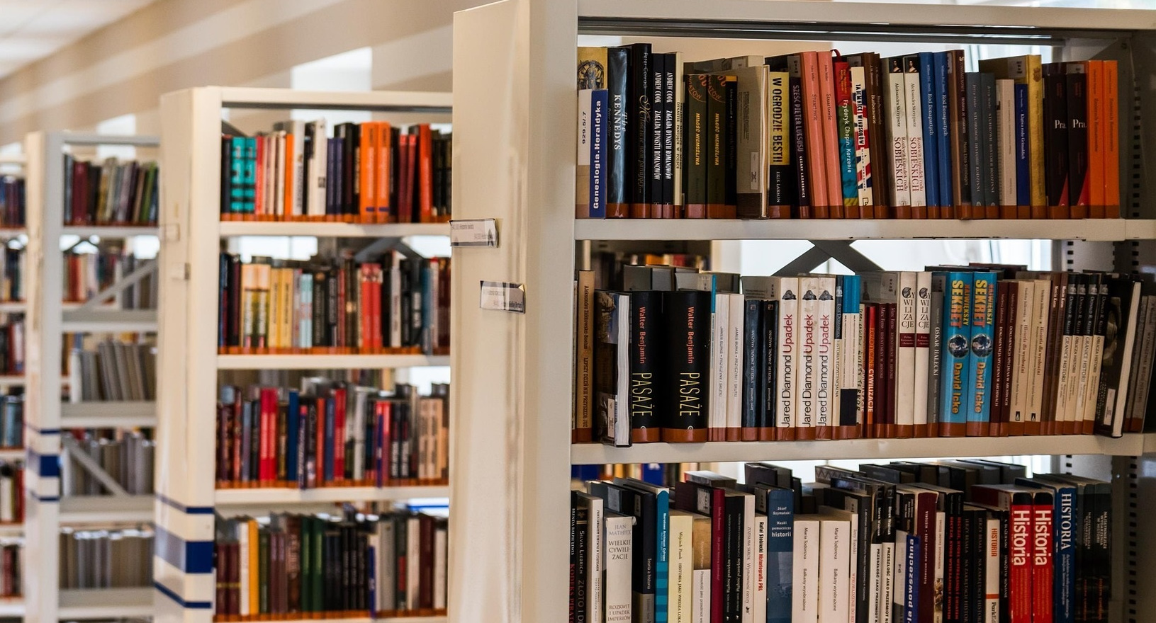 Eine Sammlung von sehr vielen Büchern