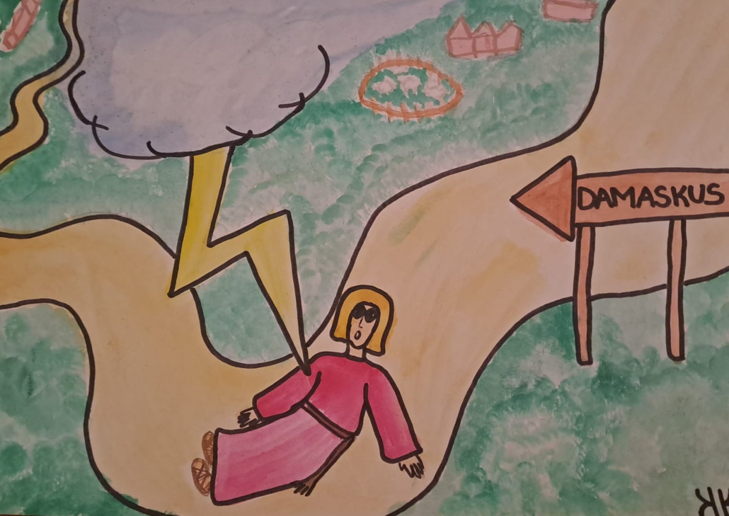 Eine Kinderzeichnung von Ruth