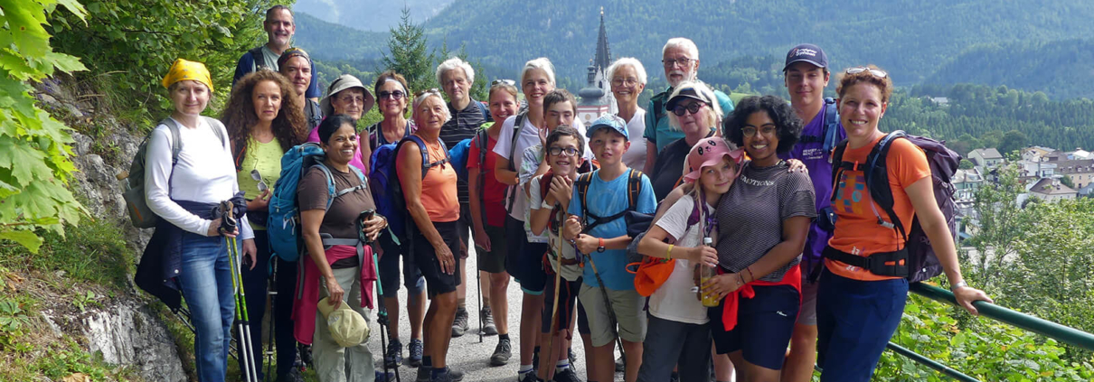Die Wallfahrergruppe 2025 kurz vor dem Eintreffen in Mariazell