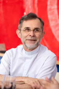 Josef Grünwidl bei einem Interview