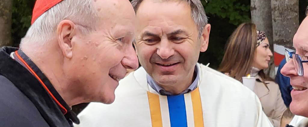 Kardinal Schönborn und Pfarrer Martin Rupprecht