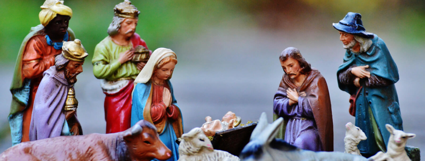 Bemalte Krippenfiguren