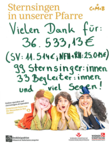 Das Plakat der Sternsingeraktion 2026